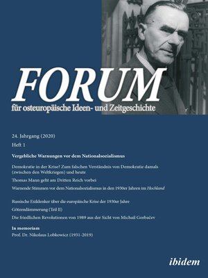 cover image of Forum für osteuropäische Ideen- und Zeitgeschichte